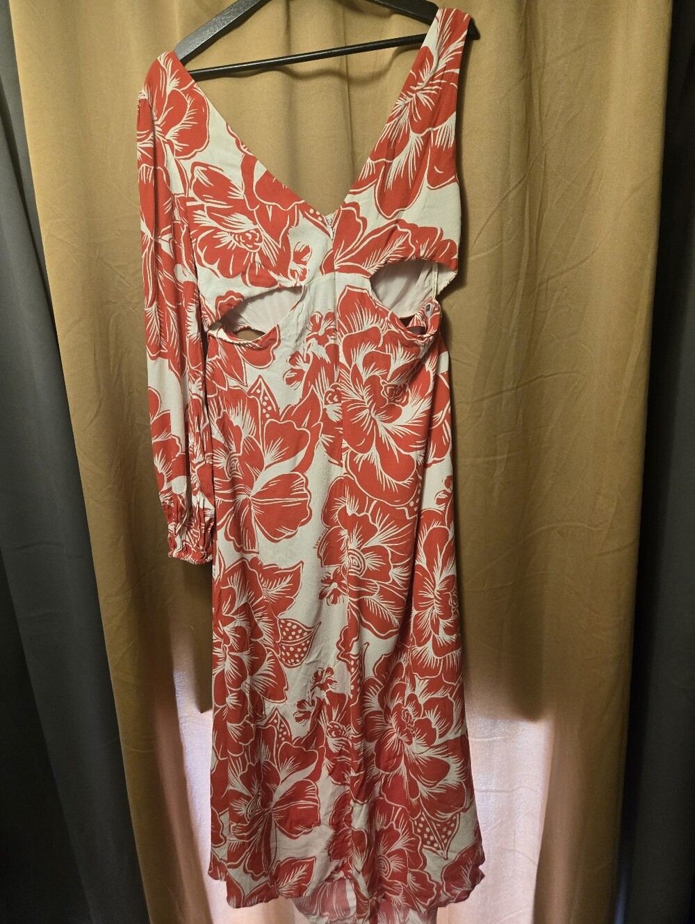 Anthropologie Farm Rio One-Shoulder Dress Size Large - Picture 6 of 6